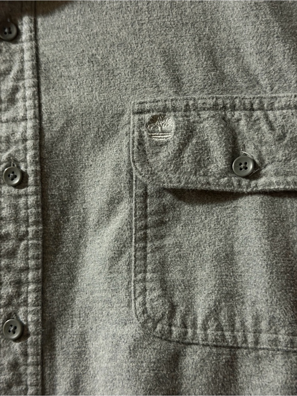 Timberland Classic Gray Thick Flannel Size 3XL - Picture 5 of 13